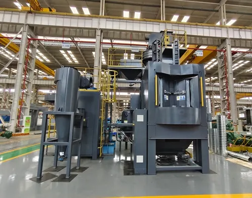Automatic dust-free sandblasting machine
